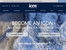 Tablet Screenshot of iconstaffingnetwork.com